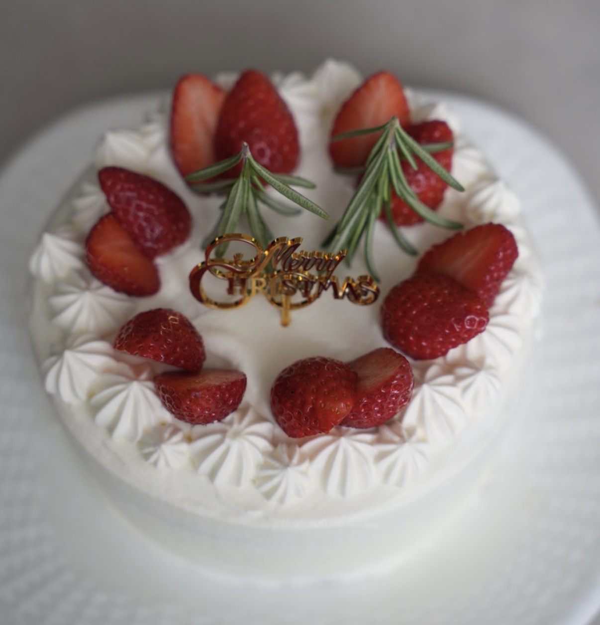 クリスマスのデコレーションケーキ
